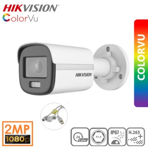 Bullet Ds-2ce10df0t Gece Renkli 2mp Ahd Kamera 3.6mm Colorvu H.265 Ip67 - Tek Ebat